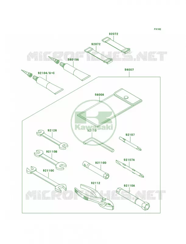 Owner's Tools Kawasaki JET SKI 1200 2007 STX-12F  JT1200D7F