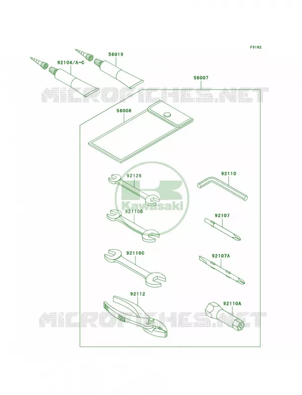 Owner's Tools Kawasaki JET SKI 800 2006 800 SX-R  JS800A6F
