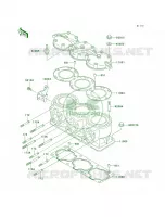 Cylinder HeadCylinder voor Kawasaki 900 STX 2006