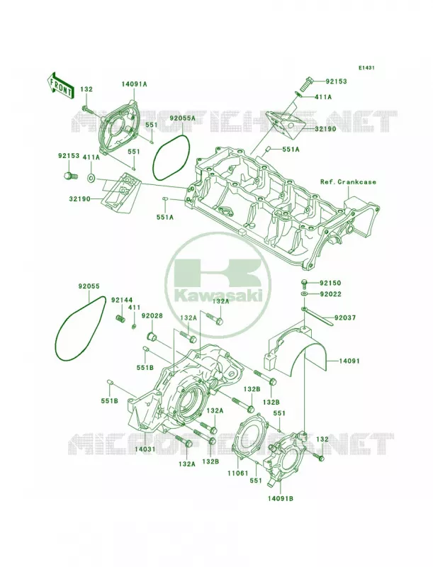 Engine Covers Kawasaki JET SKI 1500 2005 STX-15F  JT1500-A2