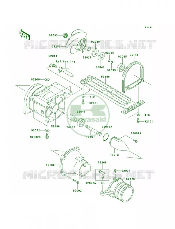 Jet Pump Kawasaki JET SKI 800 2004 800 SX-R  JS800-A2