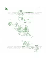CrankshaftPistons voor Kawasaki 900 STX 2003