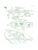 Hull Front Fittings voor Kawasaki 900 STX 2003