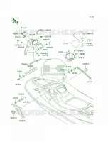 Hull Middle Fittings voor Kawasaki 900 STX 2003