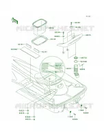Hull Rear Fittings voor Kawasaki 900 STX 2003