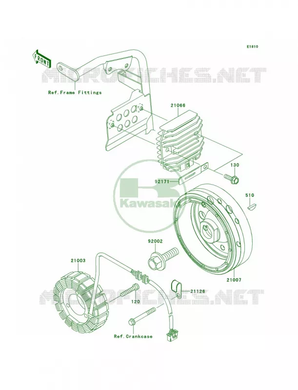 Generator Kawasaki MOTOS 650 2014 KLR650  KL650EEF