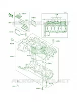 Crankcase voor Kawasaki 900 STX 2002