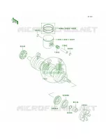 CrankshaftPistons voor Kawasaki 900 STX 2002