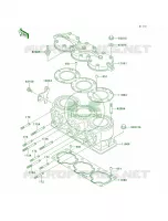 Cylinder HeadCylinder voor Kawasaki 900 STX 2002