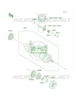 CrankshaftPistons voor Kawasaki 1100 ZXI 2001
