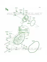 Engine Covers voor Kawasaki 1100 ZXI 2001