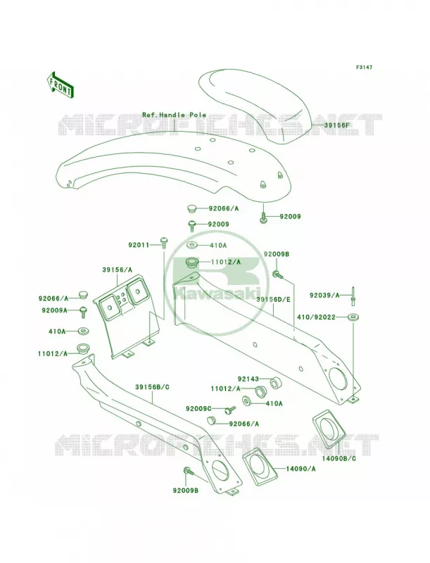 Pads Kawasaki JET SKI 750 2001 SXI PRO  JS750-C4