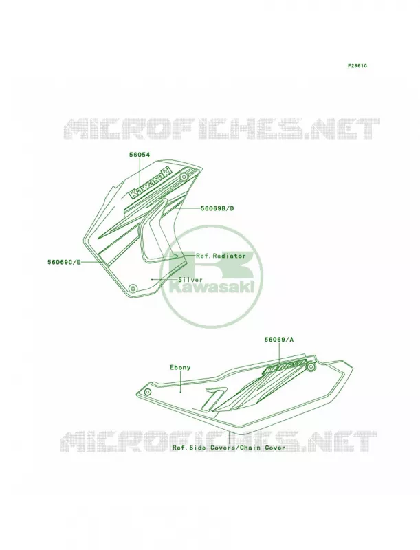 DecalsRedECF Kawasaki MOTOS 650 2014 KLR650 New Edition  KL650EES