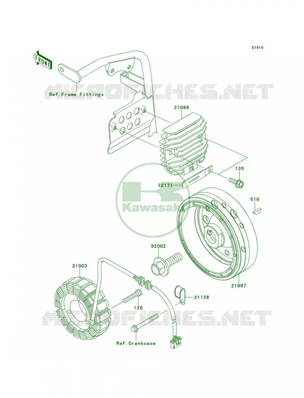 Generator Kawasaki MOTOS 650 2014 KLR650 New Edition  KL650EES