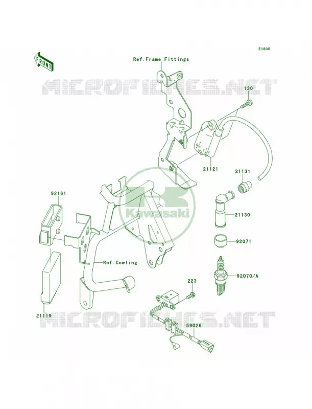 Ignition System Kawasaki MOTOS 650 2014 KLR650 New Edition  KL650EES