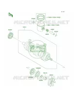 CrankshaftPistons voor Kawasaki 1100 ZXI 2000