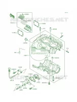 Crankcase voor Kawasaki XI SPORT 1999