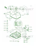 Water Muffler voor Kawasaki XI SPORT 1999