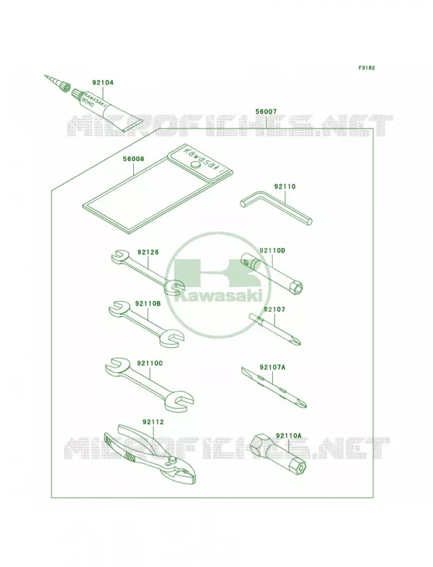 Owner's Tools Kawasaki JET SKI 750 1999 SXI PRO  JS750-C2