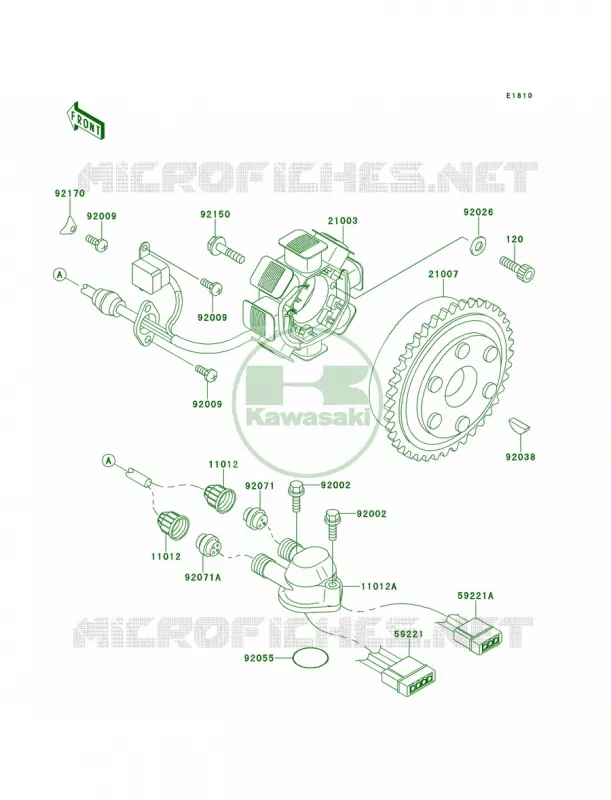 Generator Kawasaki JET SKI 750 1997 750 SXI  JS750-B3