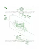 CrankshaftPistons voor Kawasaki 1100 STX 1997