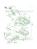 Crankcase voor Kawasaki ST 1995