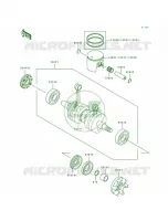 CrankshaftPistons voor Kawasaki ST 1995