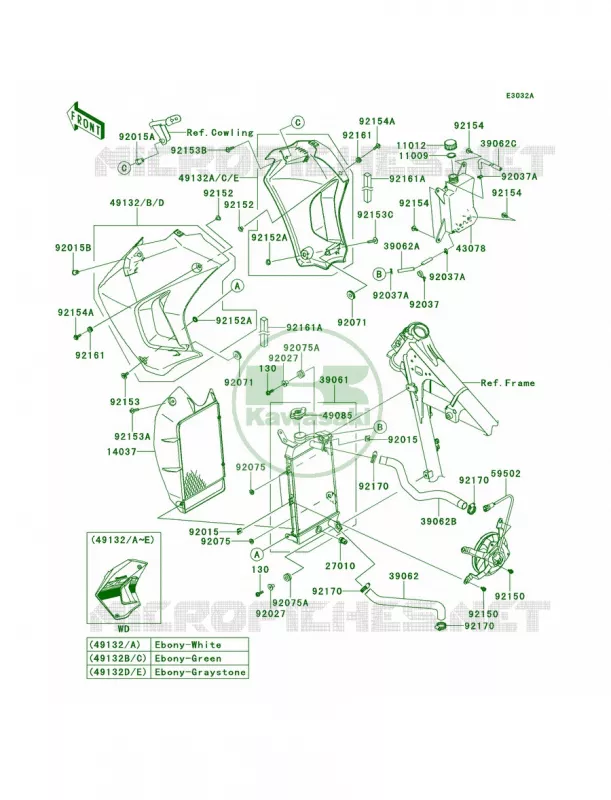 RadiatorEES Kawasaki MOTOS 650 2013 KLR650  KL650EDF