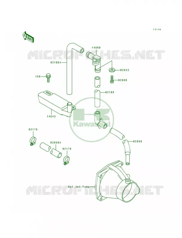 Bilge System Kawasaki JET SKI 650 1994 SC  JL650-A4