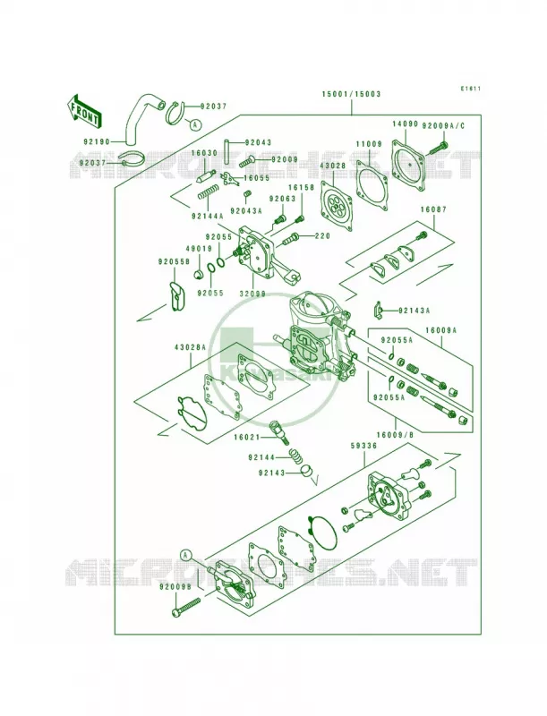 Carburetor Kawasaki JET SKI 650 1994 SC  JL650-A4