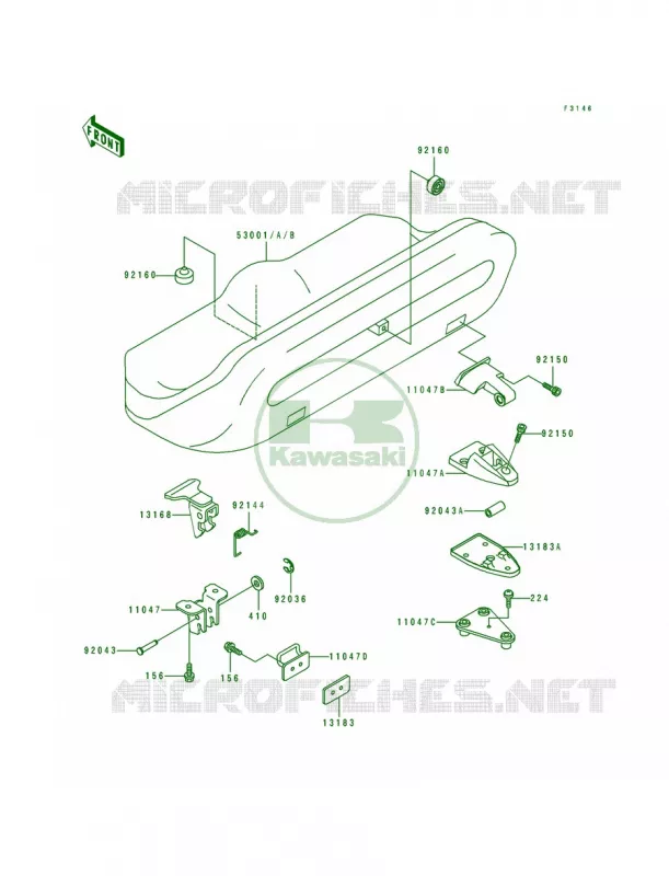 Seat Kawasaki JET SKI 650 1994 SC  JL650-A4