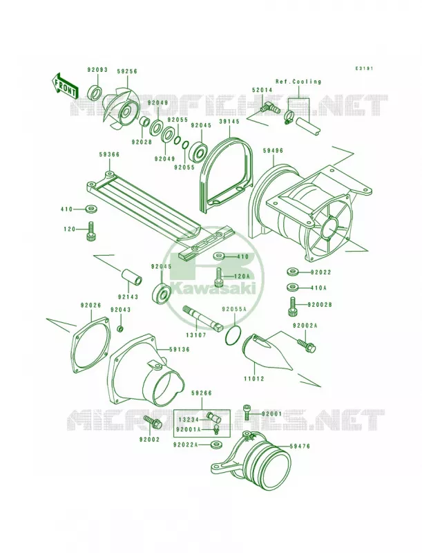 Jet Pump Kawasaki JET SKI 750 1994 750 SX  JS750-A3