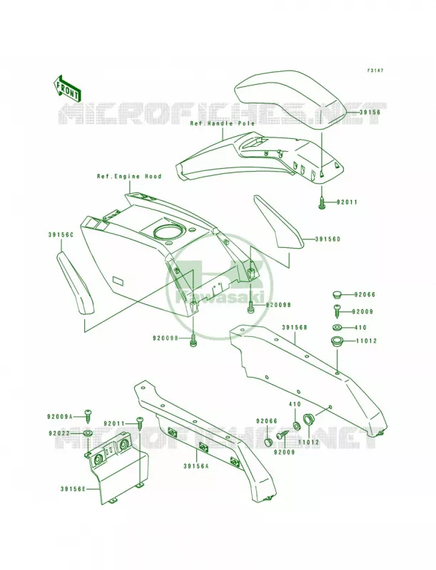 Pad Kawasaki JET SKI 650 1993 650 SX  JS650-B3