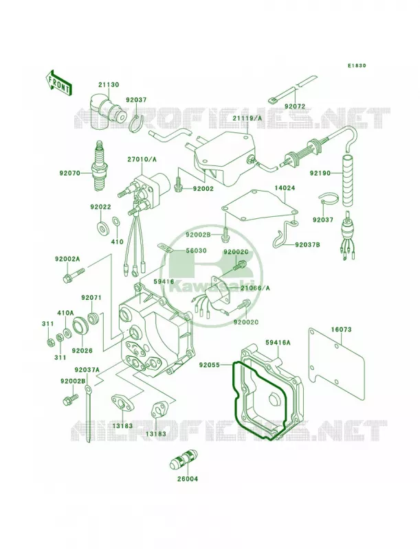 Ignition System Kawasaki JET SKI 650 1992 X2  JF650-A7
