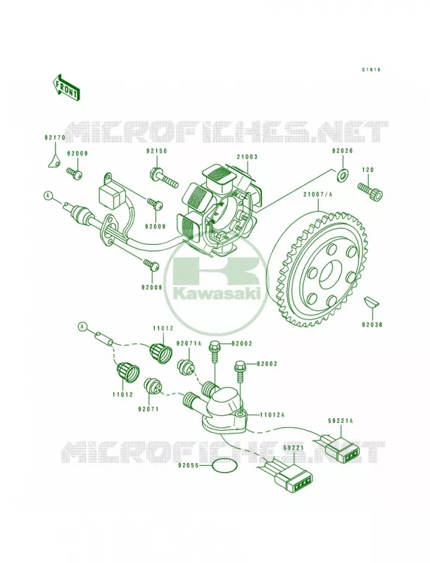 Generator Kawasaki JET SKI 750 1992 750 SX  JS750-A1