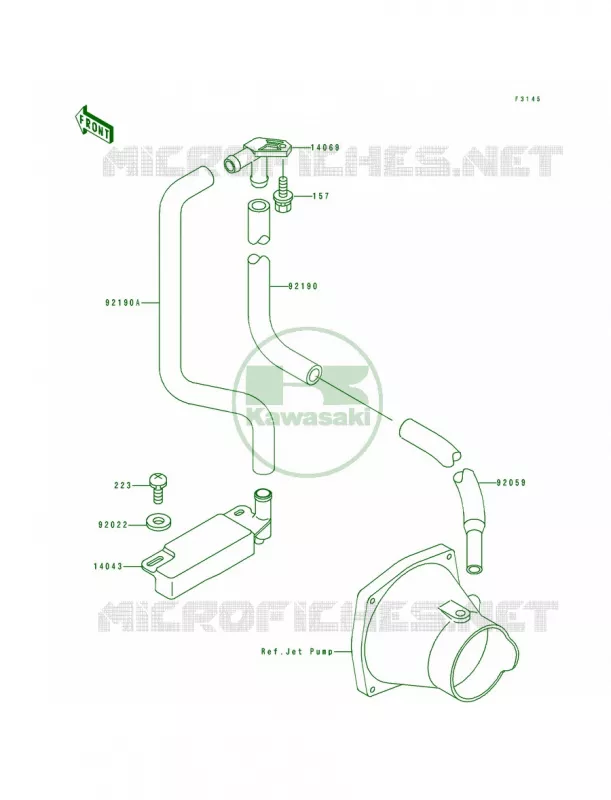 Bilge System Kawasaki JET SKI 650 1991 TS  JF650-B3