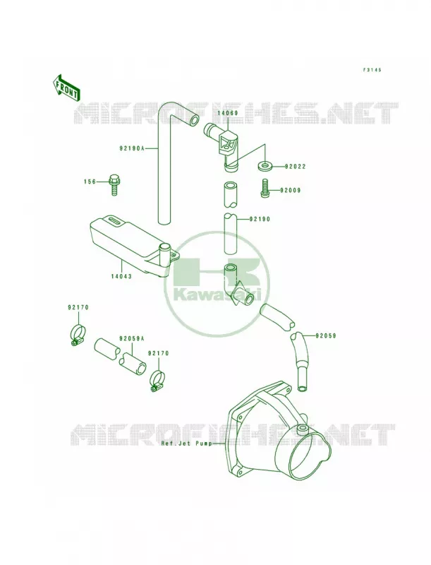 Bilge System Kawasaki JET SKI 650 1991 SC  JL650-A1