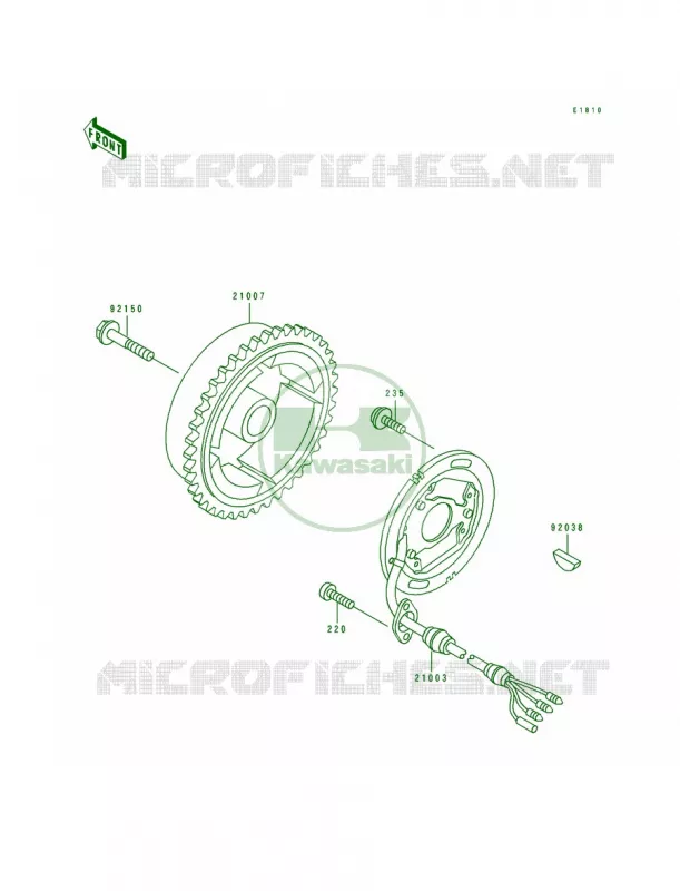 Generator Kawasaki JET SKI 650 1991 SC  JL650-A1
