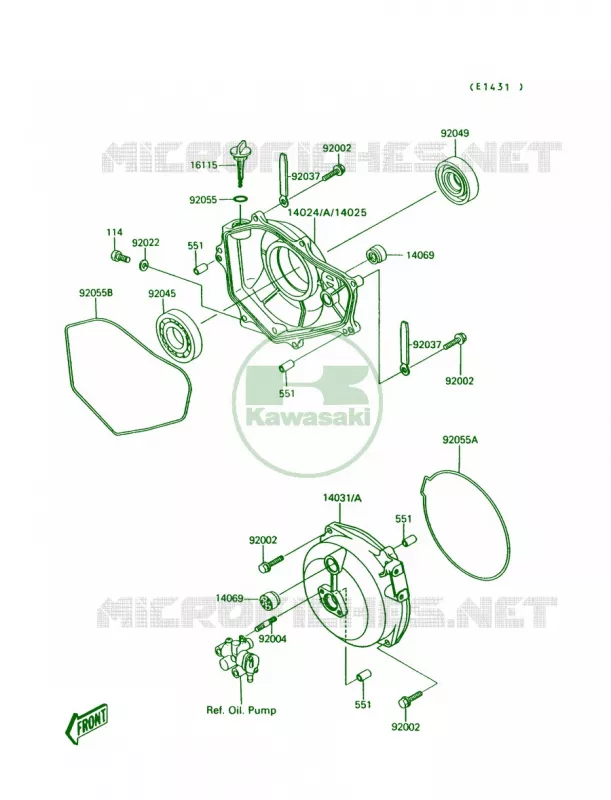Engine Covers Kawasaki JET SKI 300 1991 300 SX  JS300-A5