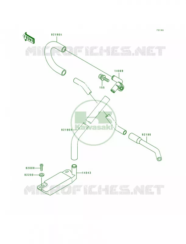 Bilge Kawasaki JET SKI 440 1991 JS440  JS440-A15