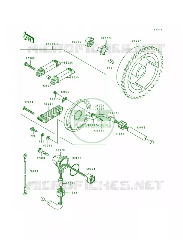 Generator Kawasaki JET SKI 550 1991 550 SX  JS550-C1