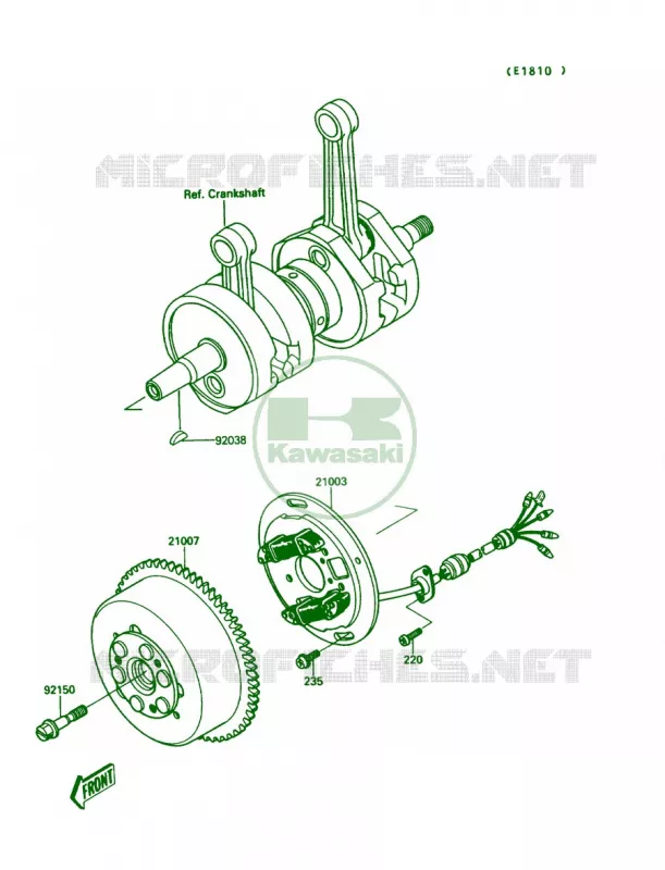 Generator Kawasaki JET SKI 650 1990 JET MATE  JB650-A2