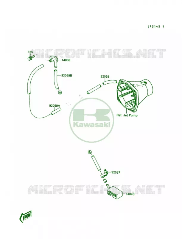 Bilge System Kawasaki JET SKI 650 1990 650 SX  JS650-A4