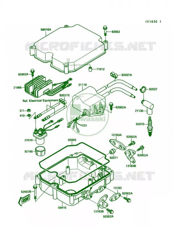 Ignition System Kawasaki JET SKI 650 1989 JET MATE  JB650-A1