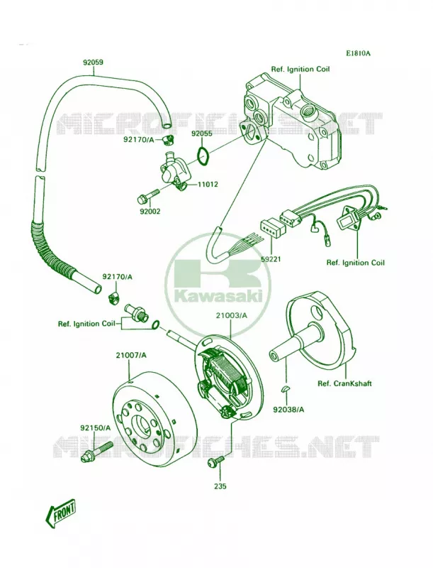 GeneratorJS300-A2A3A4A5 Kawasaki JET SKI 300 1989 300 SX  JS300-A3