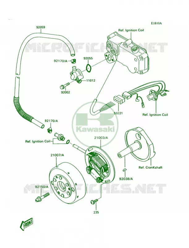 GeneratorJS300-A2A3A4A5 Kawasaki JET SKI 300 1988 300 SX  JS300-A2