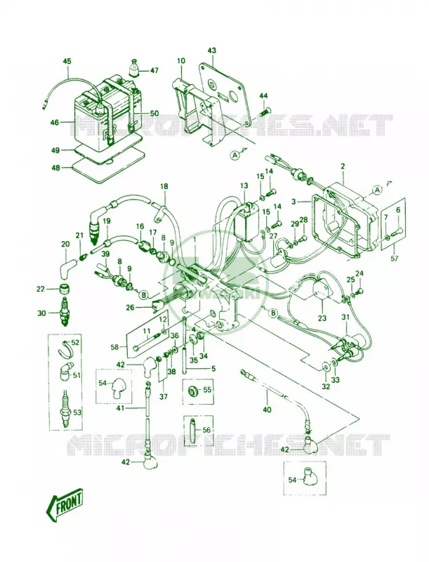 Electric Case Kawasaki JET SKI 440 1988 JS440  JS440-A12
