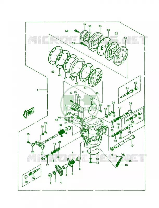 CARBURETOR Kawasaki JET SKI 550 1988 JS550  JS550-A7