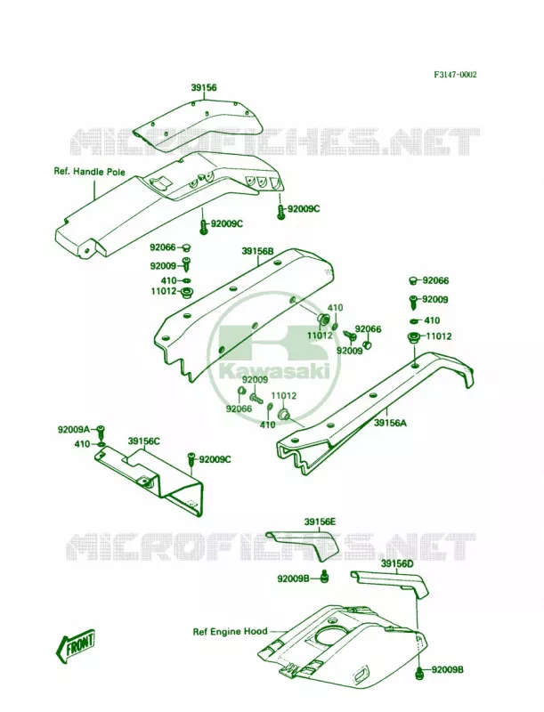 Pads Kawasaki JET SKI 650 1988 650 SX  JS650-A2