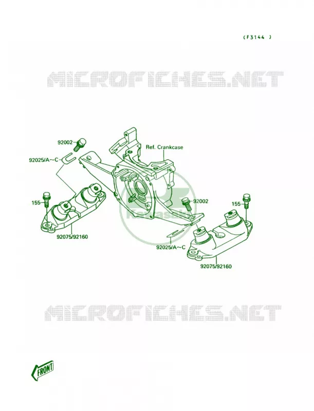 Engine Mount Kawasaki JET SKI 300 1987 300 SX  JS300-A1